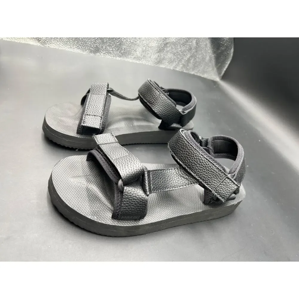 Steve Madden Men's Sport Black Adjustable Outdoor Hiking Sandals Size 7 #99